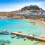 Best time to swim in Lindos: sea water temperature by month