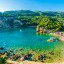 Sea temperature on the island of Corfu by city